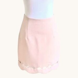 Club Monaco Skirt Light Pink Scalloped Hem (0)